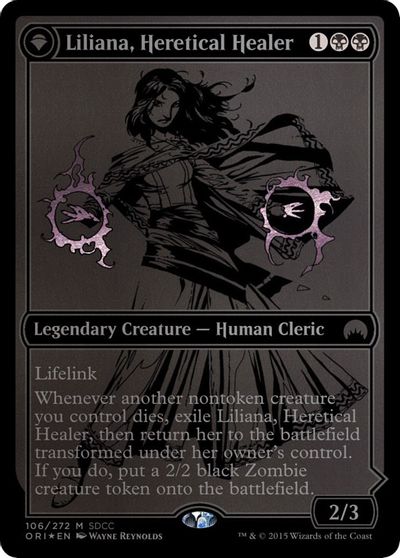 Liliana, Heretical Healer (SDCC 2015 Exclusive) card art