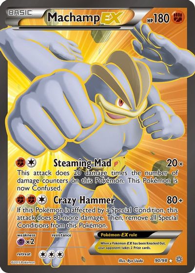 Machamp EX (90 Full Art) card art