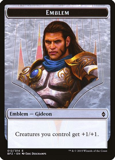 Emblem - Gideon, Ally of Zendikar card art