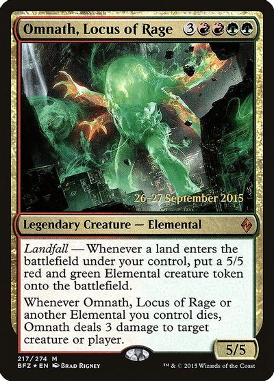Omnath, Locus of Rage card art