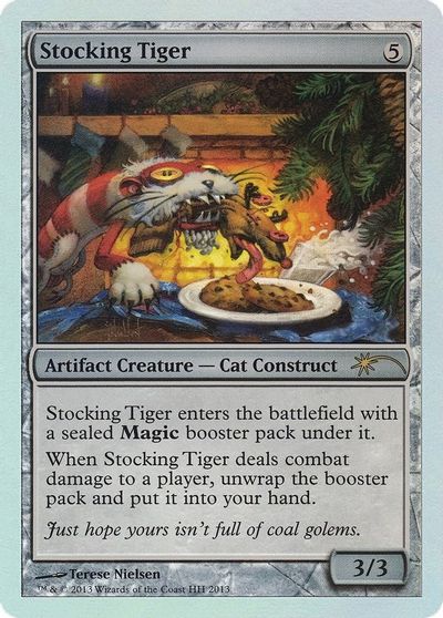 Stocking Tiger (No Date) card art