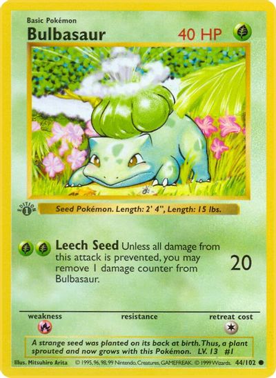 Bulbasaur card art