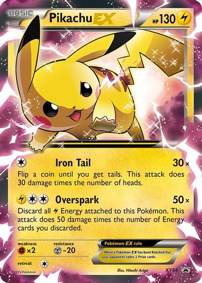 Pikachu EX - XY84 card art