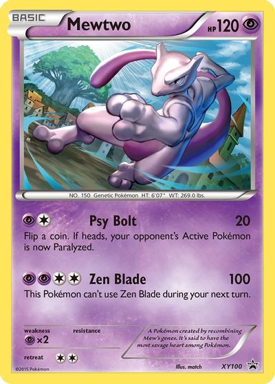 Mewtwo - XY100 card art