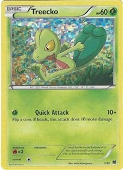Treecko - 1/12 card art