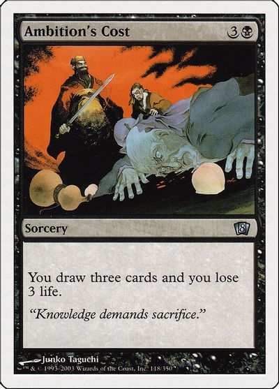 Ambition's Cost card art