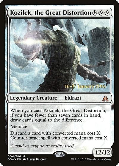 Kozilek, the Great Distortion card art