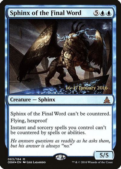 Sphinx of the Final Word card art