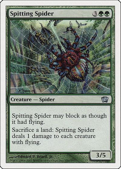 Spitting Spider card art