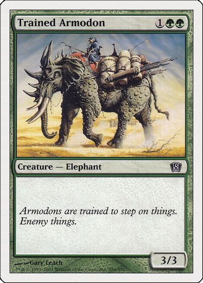 Trained Armodon card art