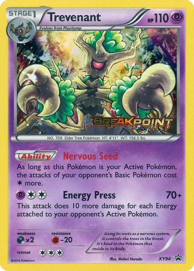 Trevenant (Prerelease) card art