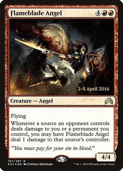 Flameblade Angel card art
