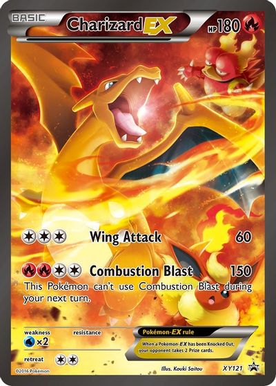 Charizard EX - XY121 card art
