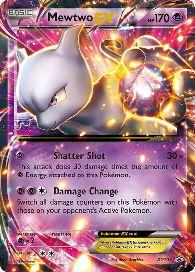 Mewtwo EX - XY107 card art
