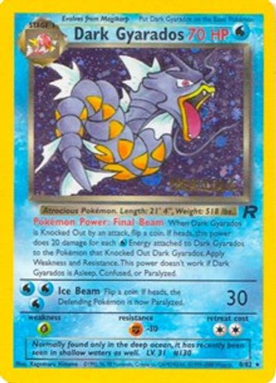 Dark Gyarados (Prerelease) card art