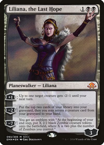 Liliana, the Last Hope (SDCC 2016 Exclusive) card art