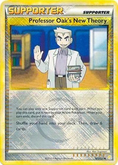 Professor Oak's New Theory - 101/123 (League Promo) card art