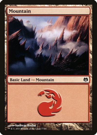 Mountain (77) card art