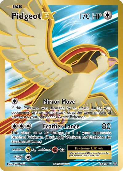 Pidgeot EX (Full Art) card art
