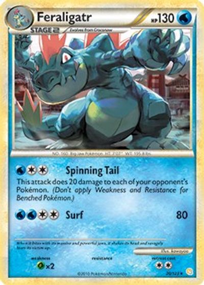 Feraligatr - 20/123 (Cosmos Holo) card art