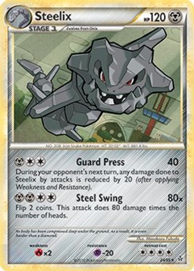 Steelix - 24/95 (HGSS Unleashed) card art
