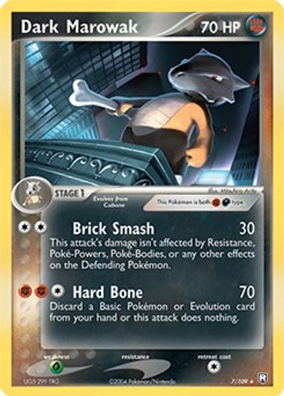 Dark Marowak - 7/109 (EX Team Rocket Returns) card art