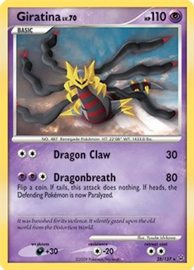 Giratina Lv. 70 - 28/127 (DPPt Platinum) card art