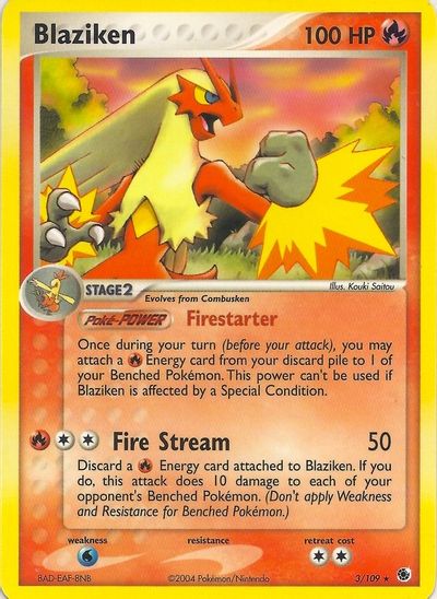 Blaziken card art