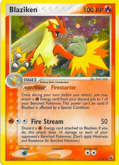 Blaziken (Holo) card art