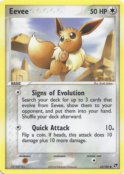 Eevee card art