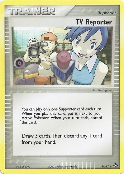 TV Reporter card art