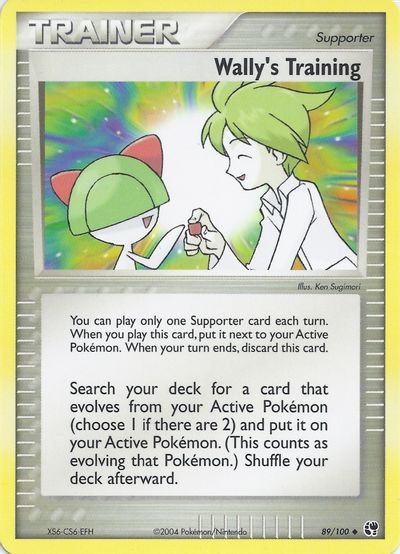 Wally's Training card art