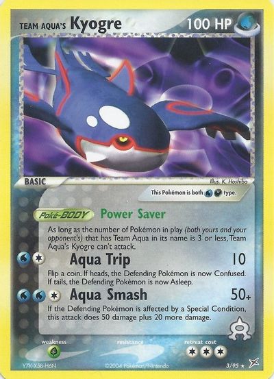 Team Aqua's Kyogre - 3/95 (EX Team Magma vs Team Aqua) card art