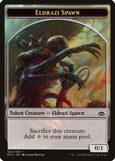 Eldrazi Spawn (002) // Eldrazi Double-Sided Token card art