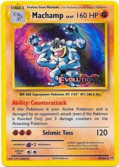 Machamp (XY Evolutions Prerelease) card art
