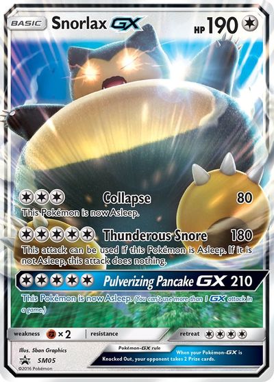 Snorlax GX - SM05 card art
