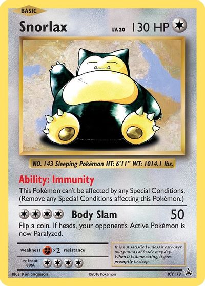 Snorlax - XY179 card art