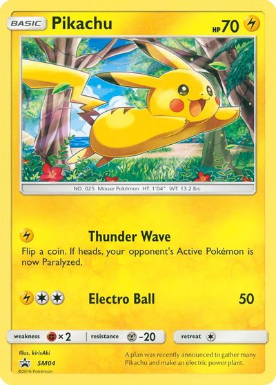 Pikachu - SM04 card art