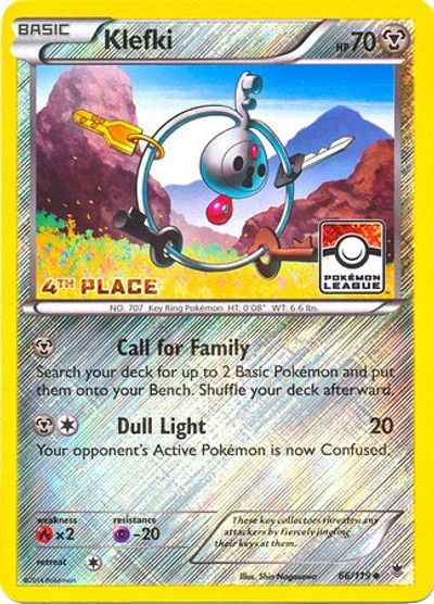 Klefki - 66/119 (League Promo) [4th Place] card art