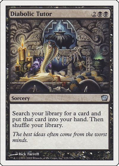 Diabolic Tutor card art