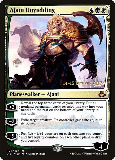 Ajani Unyielding card art