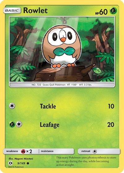 Rowlet card art