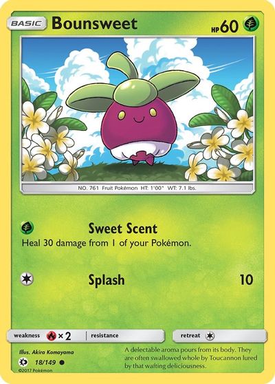 Bounsweet card art
