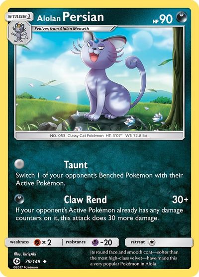 Alolan Persian card art