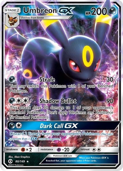Umbreon GX card art