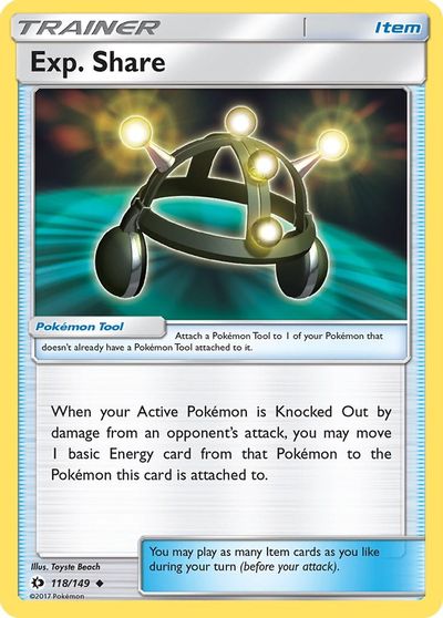 Exp. Share card art