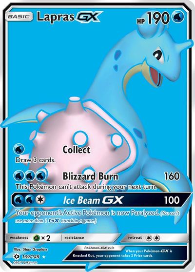 Lapras GX (Full Art) card art