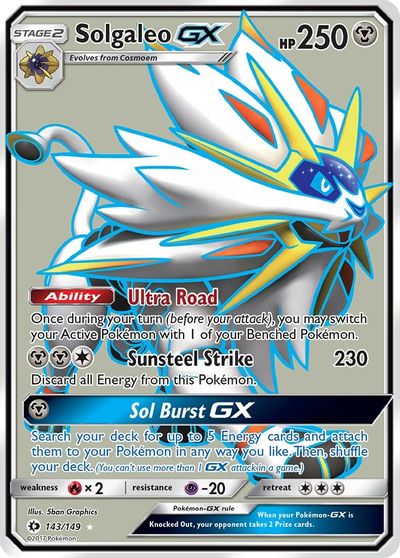 Solgaleo GX (Full Art) card art
