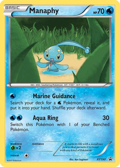 Manaphy - XY190 card art