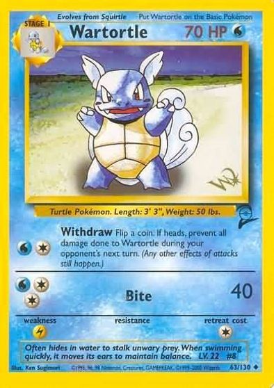 Wartortle [W Stamped] card art